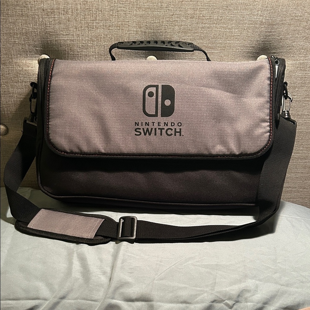 Nintendo Switch Black and Gray Messenger Bag